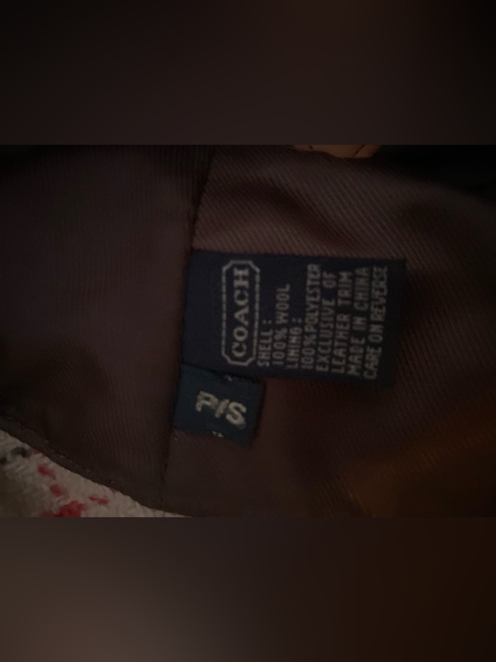 Coach Plaid Bucket Hat in Tan with Red and Brown Accents⭐️✨100 wool - Picture 8 of 10